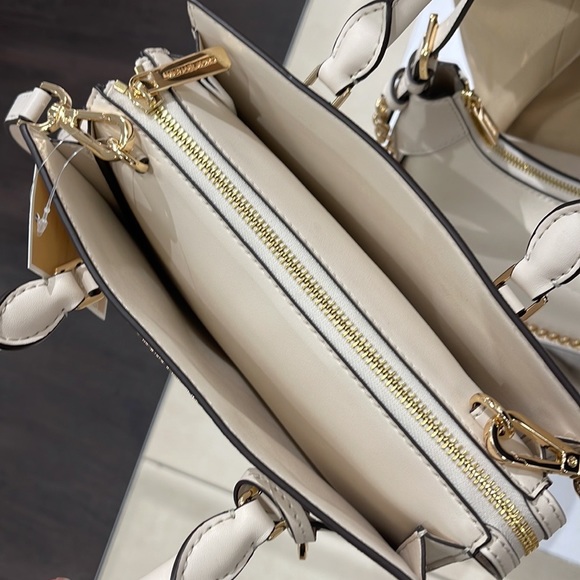 Michael Kors Sheila Small Center Zip Satchel Shoulder Crossbody Bag Non Leather - Picture 6 of 16